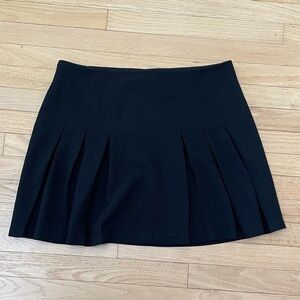 Topshop Black Pleated Skirt